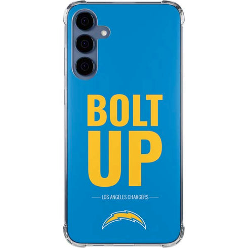 NFL Los Angeles Chargers Team Motto Galaxy A35 5G Clear Case